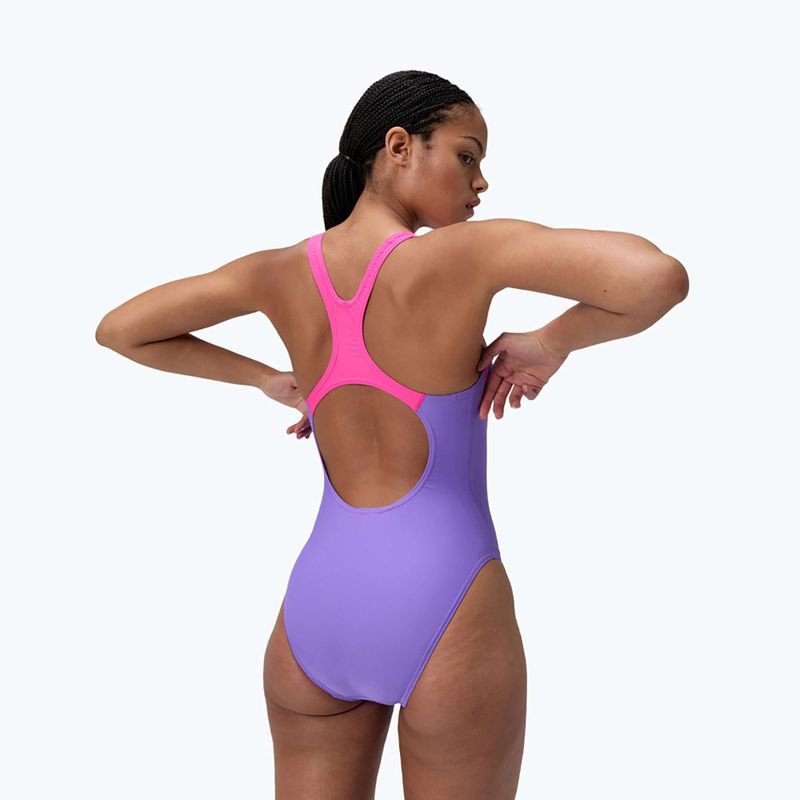 Цял бански костюм Speedo Medley Logo Medalist indigo glow 3