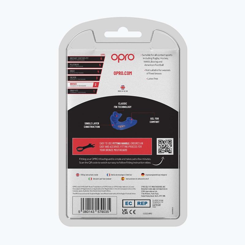 Opro Bronze GEN5 син протектор за челюст 3