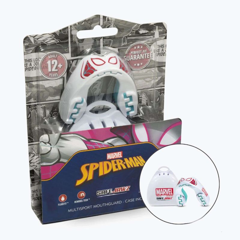 Протектор за челюст SAFEJAWZ Marvel Spider Gwen white 2