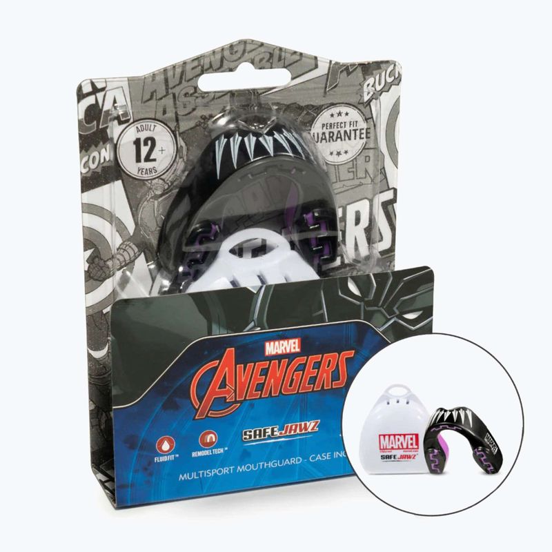 Детски протектор за челюст SAFEJAWZ Marvel Black Panther black 2