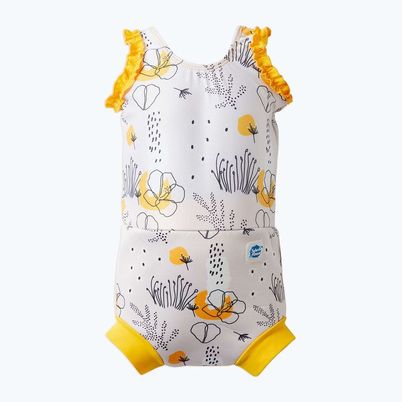 Детски бански костюм от една част Splash About Happy Nappy flowe meadow 2