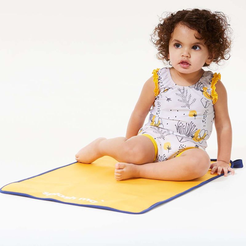 Детски бански костюм от една част Splash About Happy Nappy flowe meadow 6