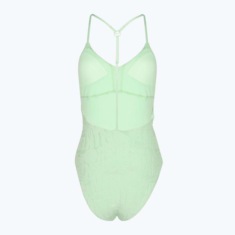Дамски бански от една част Nike Retro Flow Terry vapor green 2