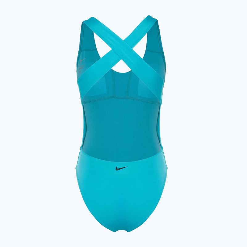 Дамски бански костюм от една част Nike Multi Logo Crossback dusty cactus 2