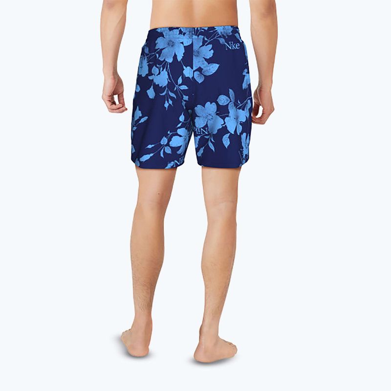 Мъжки бански шорти Nike Fine Floral 7" Volley midnight navy 3