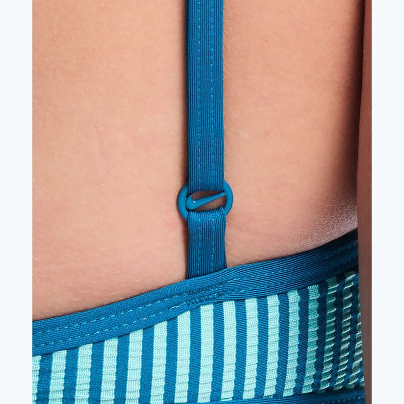 Горнище от бански костюм Nike Ripple Texture Bralette Classic Bikini bleached turquoise 5