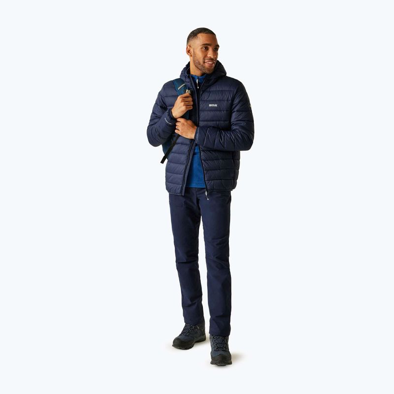 Мъжко яке REGATTA Hooded Marizion black navy/olympian blue 2