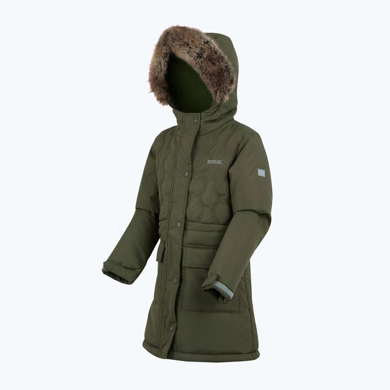Детско ватирано яке Regatta Fabrizia II olive night  3