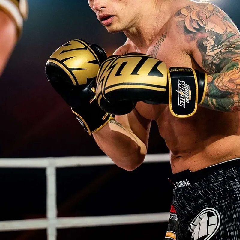 Боксови ръкавици StormCloud Bolt 2.0 black/gold 13
