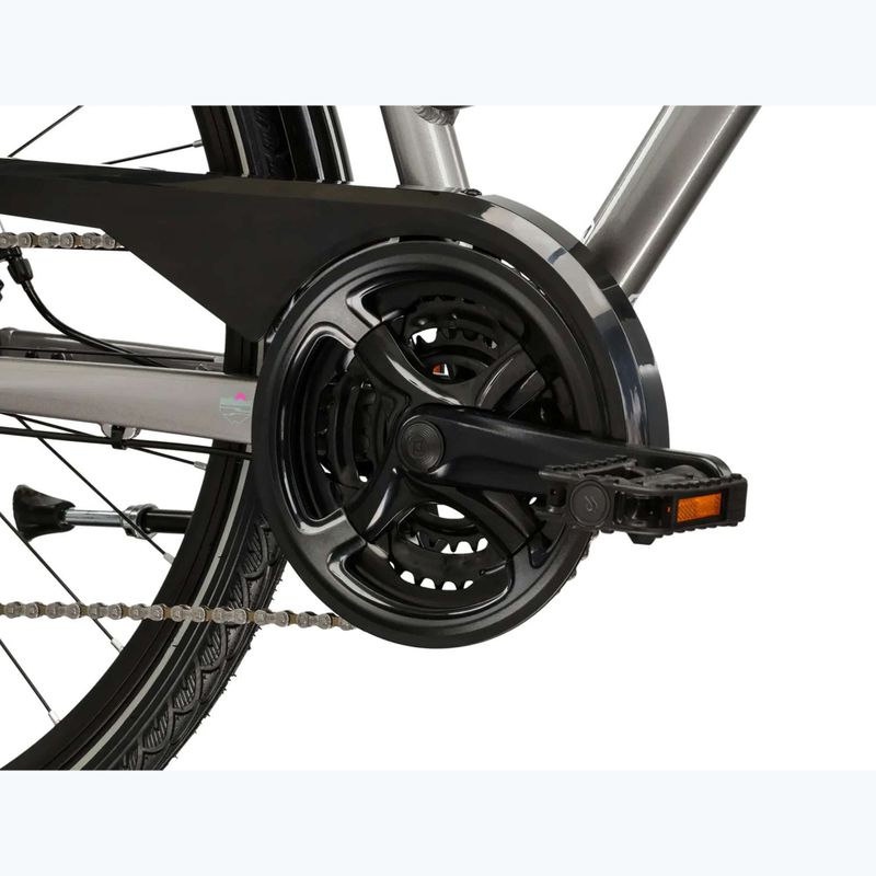 Дамски трекинг велосипед KROSS Trans 3.0 silver/grey/gloss 9