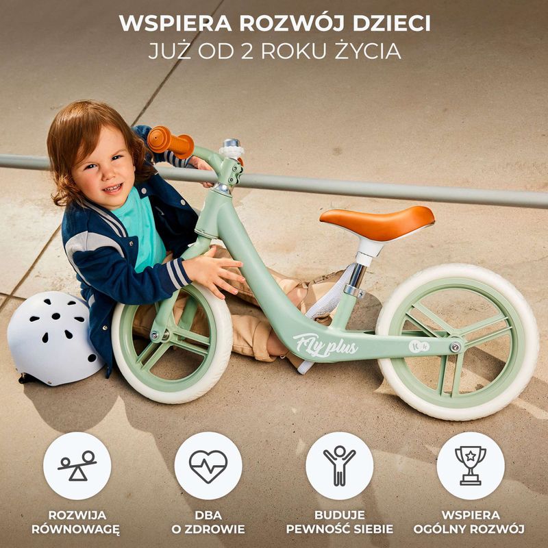 Детски велосипед за крос-кънтри Kinderkraft Fly Plus fresh mint 12