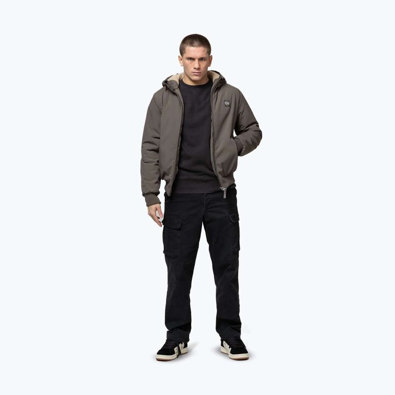 Мъжко зимно яке Pitbull Elkwood 3 Sherpa Hooded taupe 2