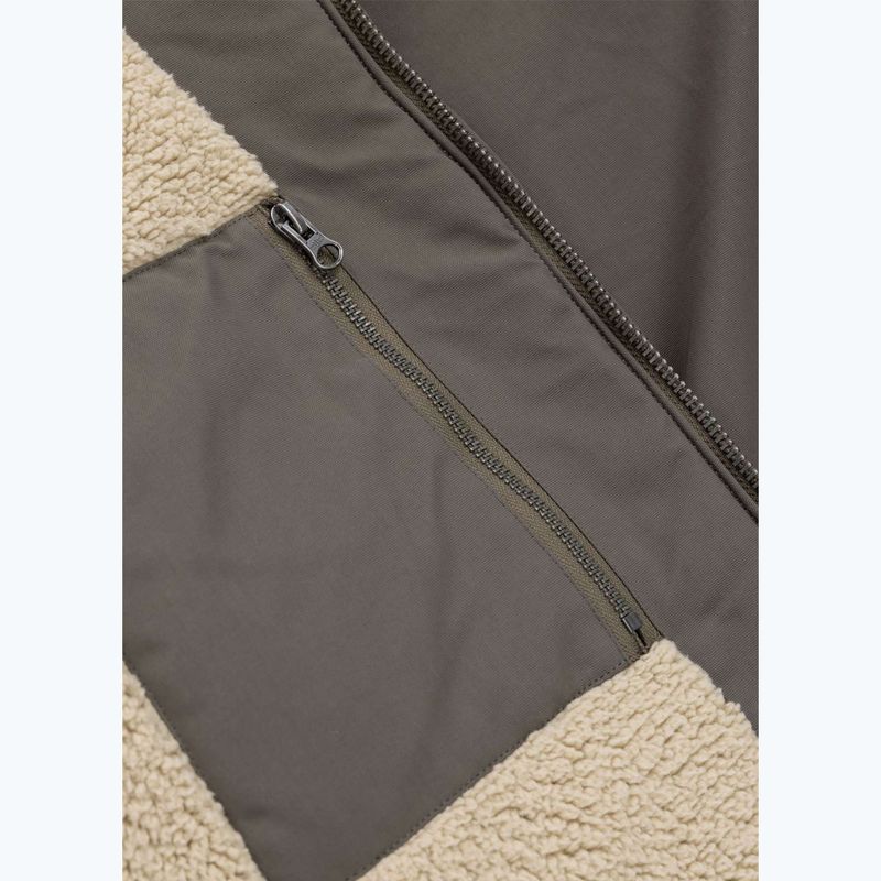 Мъжко зимно яке Pitbull Elkwood 3 Sherpa Hooded taupe 11