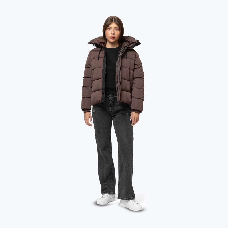 Дамско зимно яке Pitbull Amalia Padded Hooded dark chocolate 2