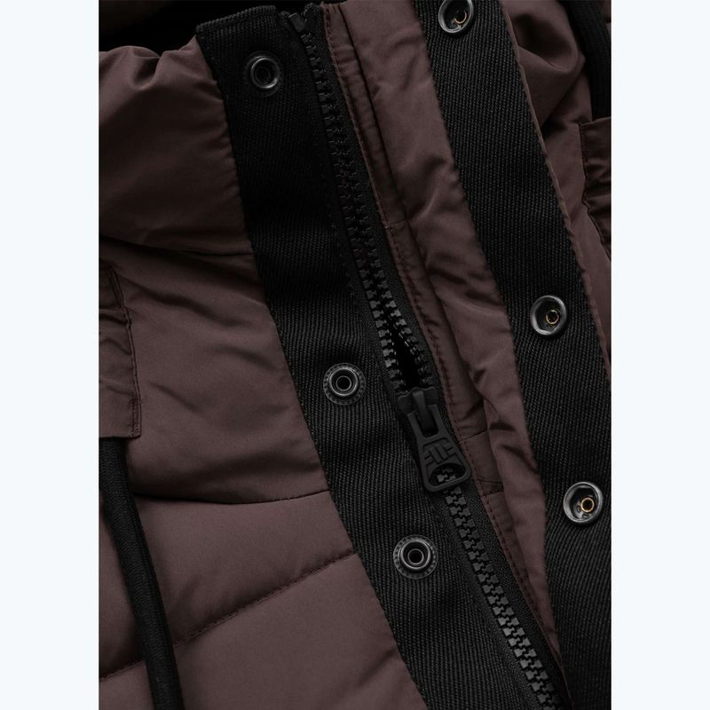 Дамско зимно яке Pitbull Amalia Padded Hooded dark chocolate 8