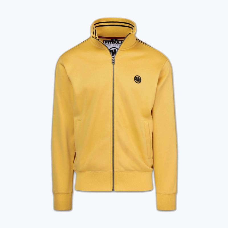 Мъжки суитшърт Pitbull Trackjacket Tape Logo Terry Group pale yellow 6