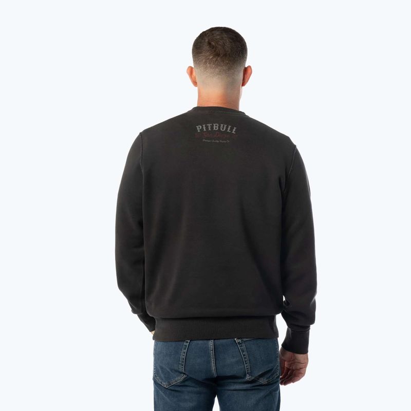 Мъжки суитшърт Pitbull Strength & Respect Crewneck washed dark graphite 3