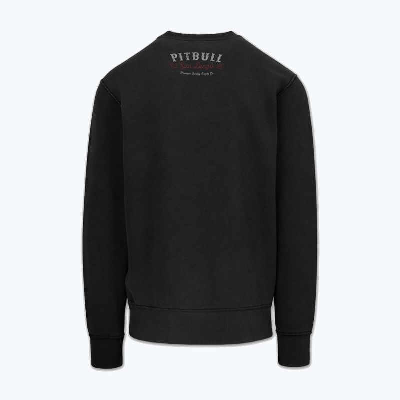 Мъжки суитшърт Pitbull Strength & Respect Crewneck washed dark graphite 6