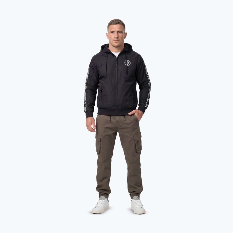 Мъжко яке Pitbull Athletic Tape Nylon Hooded black 2