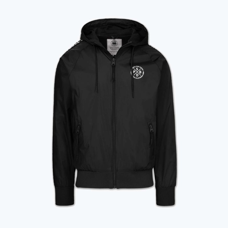 Мъжко яке Pitbull Athletic Tape Nylon Hooded black 3
