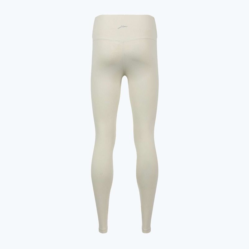 Женски йога клинове JOYINME Unity Ribbed 7/8 buttercream 9