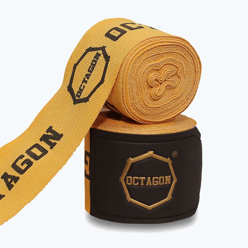 Боксьорски бандажи Octagon Fightgear Supreme Printed 300 cm gold 2