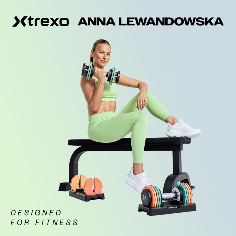 Регулируем дъмбел XTREXO TXO-B4W005 32 кг черен 2