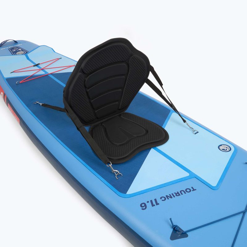 Комплект надуваема дъска SUP Touring 11'6" синьо 11