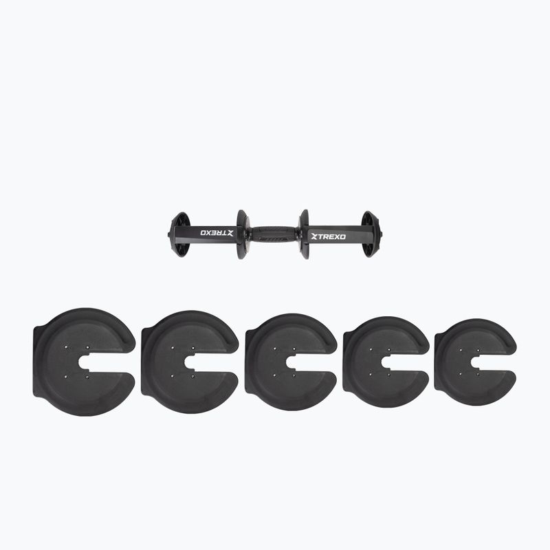 Регулируем дъмбел XTREXO TXO-B4W001 40 кг черен 11