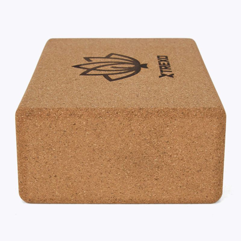 Куб за йога от корк XTREXO TXO-B4Z077-NC natural 4