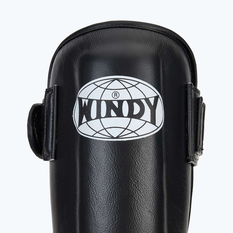 WINDY Протектори за пищял и стъпало от синтетична кожа, черни 6