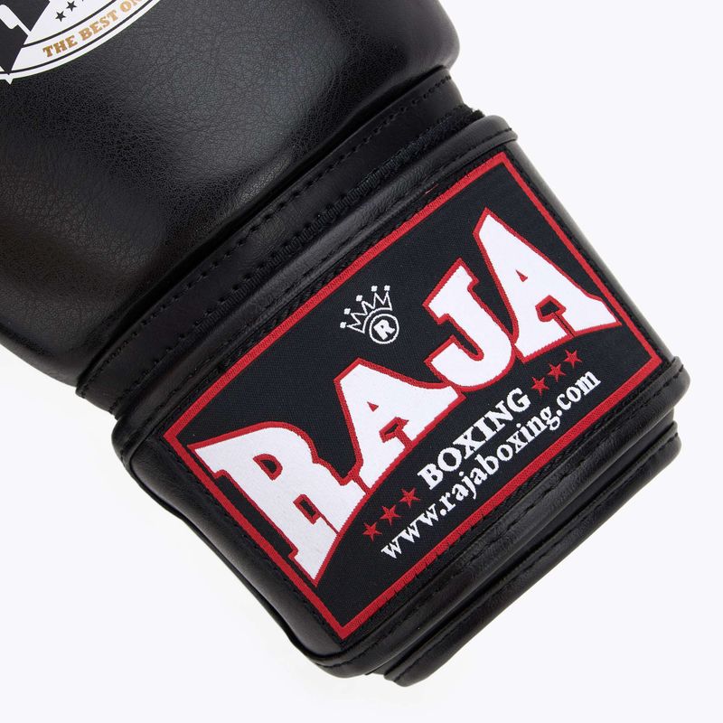 RAJA BOXING Единични полукожени боксови ръкавици черни 6