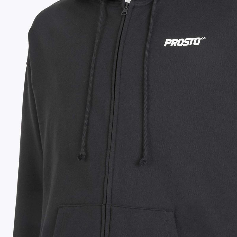 Мъжки суитшърт PROSTO Hoodie Logo Zip black 4