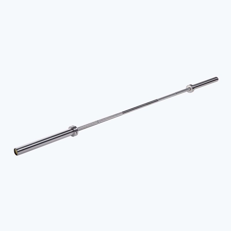 Олимпийски лост за щанги HMS GO900 + скоби ZG1500 Silver Lock Jaw X2 Premium 2