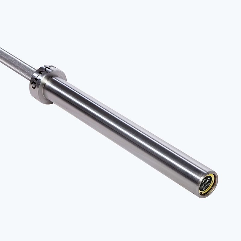 Олимпийски лост за щанги HMS GO900 + скоби ZG1500 Silver Lock Jaw X2 Premium 3