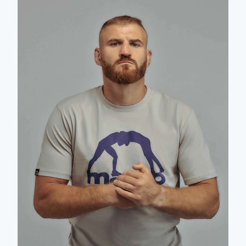Мъжка тениска MANTO Vibe 25 light grey/dark purple 4