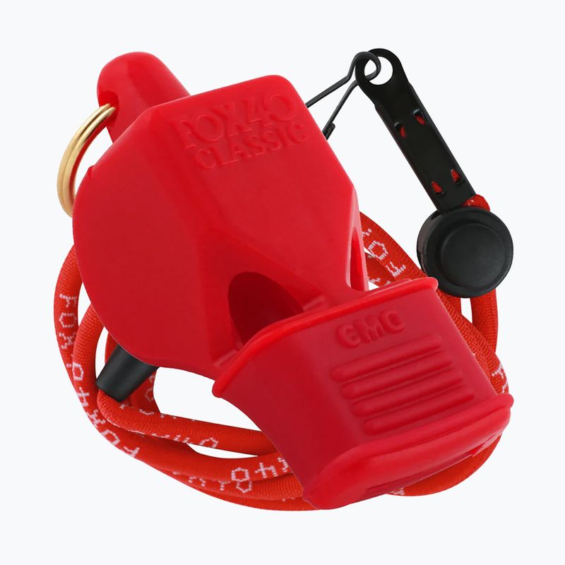 Свирка с шнур Fox 40 Classic CMG Safety червена 9603