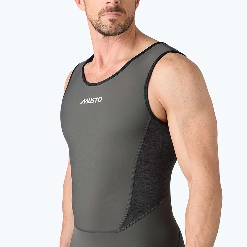 Мъжки неопреннов костюм за плуване Musto Flexlite Dynamic 2 mm Long John dark grey 9