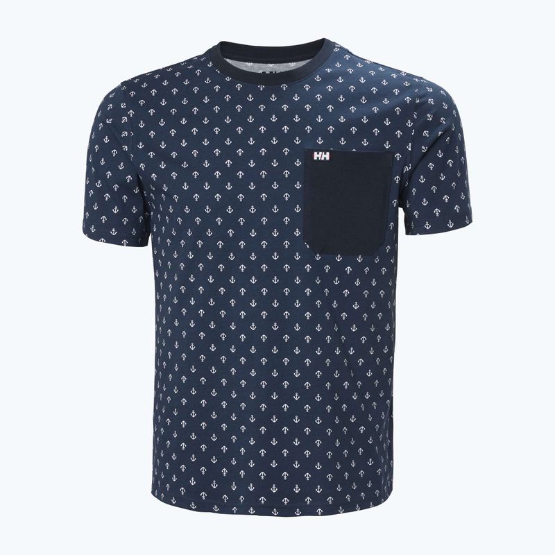 Мъжка тениска Helly Hansen Hudson navy aop 4
