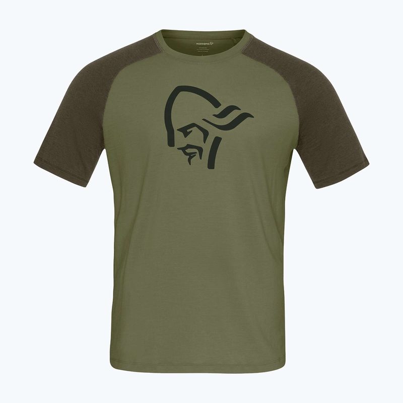 Мъжка тениска за трекинг NORRONA Femund PureUll loden green 5