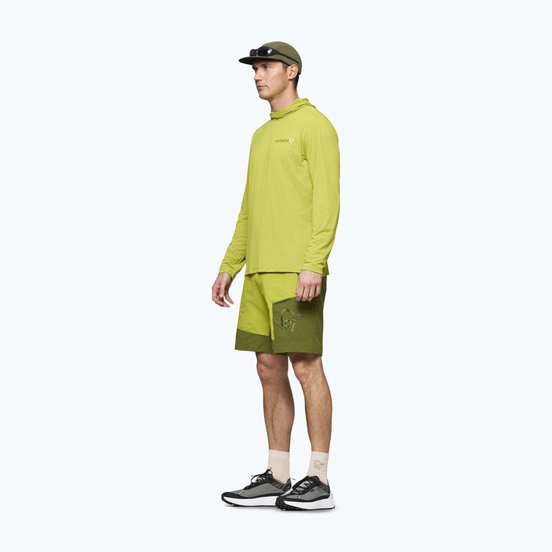 Мъжки суитшърт за трекинг NORRONA Femund Tech Hood golden lime 5