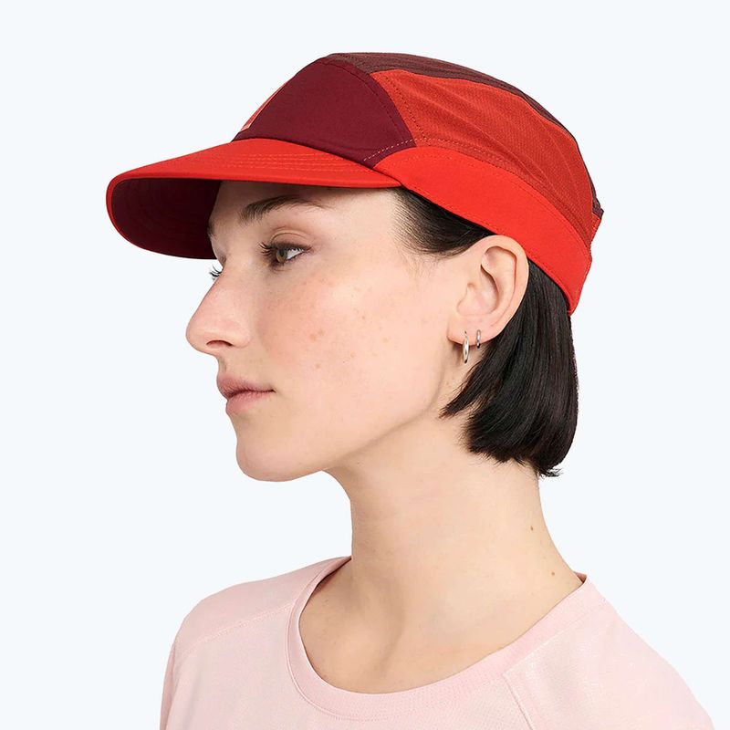 Шапка с козирка Ciele Athletics FSTCap SC Comp IconicVC crimson red/glade 7