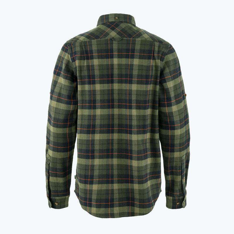 Мъжка риза Fjällräven Singi Heavy Flannel black/deep forest 2
