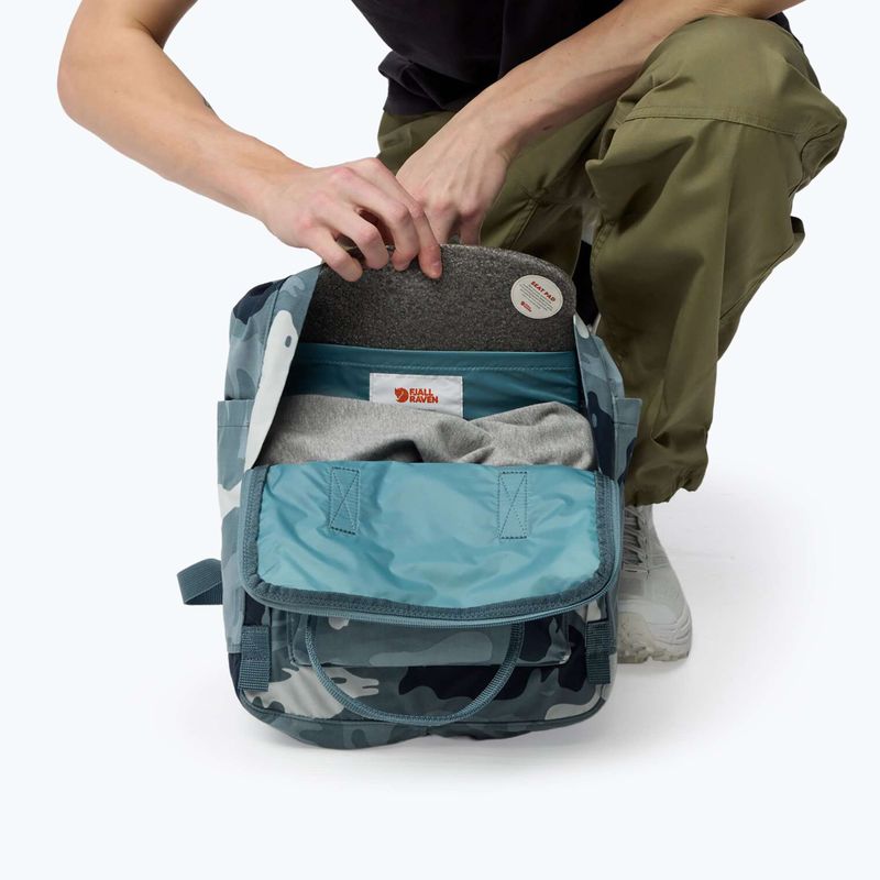 Градска раница Fjällräven Kanken Graphics 16 l nimbus blue/hidden animals 4