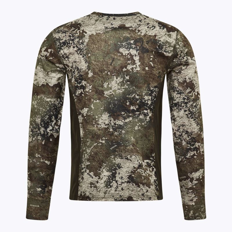Мъжка блуза с дълъг ръкав за трекинг Pinewood Furudal Camou InsectSafe strat/moss green 2