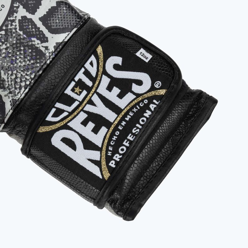 Боксови ръкавици Cleto Reyes Velcro Sparring silver/black 6