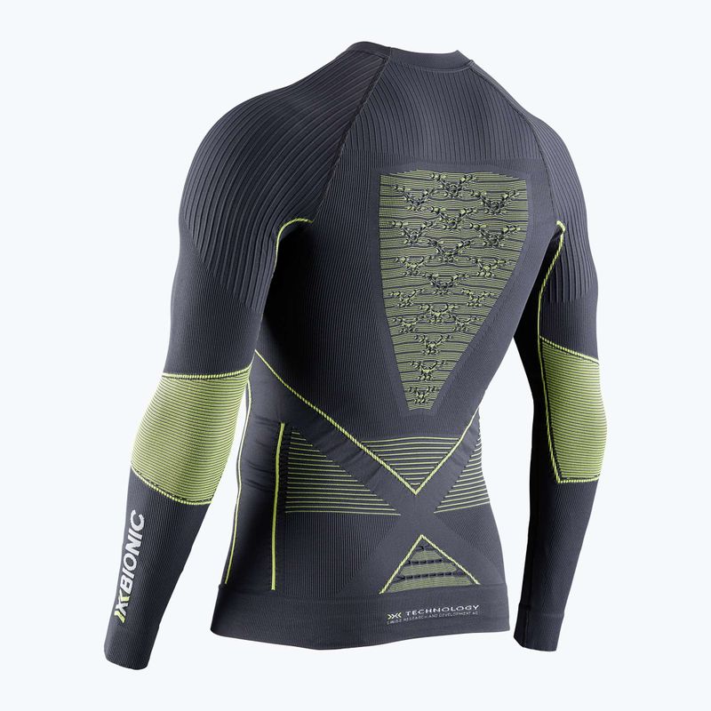 Мъжка термоактивна блуза X-Bionic Energy Accumulator 4.0 charcoal/yellow 2