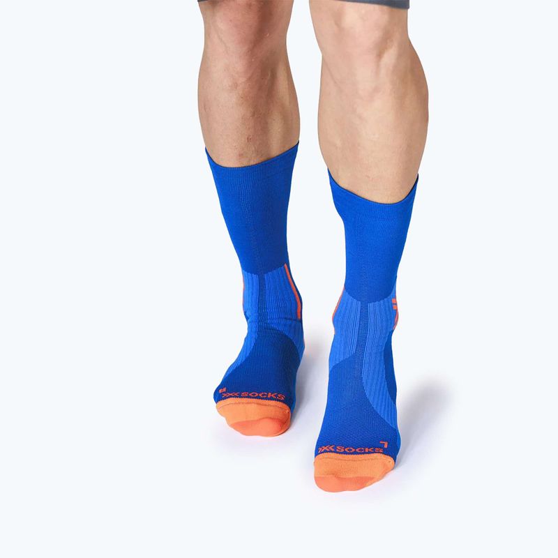 Чорапи X-Socks Run Perform Warm Crew twyce blue/orange 4