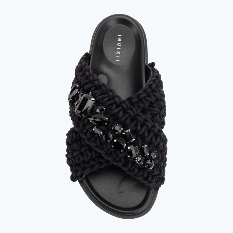 Дамски чехли INUIKII Woven Stones black 5