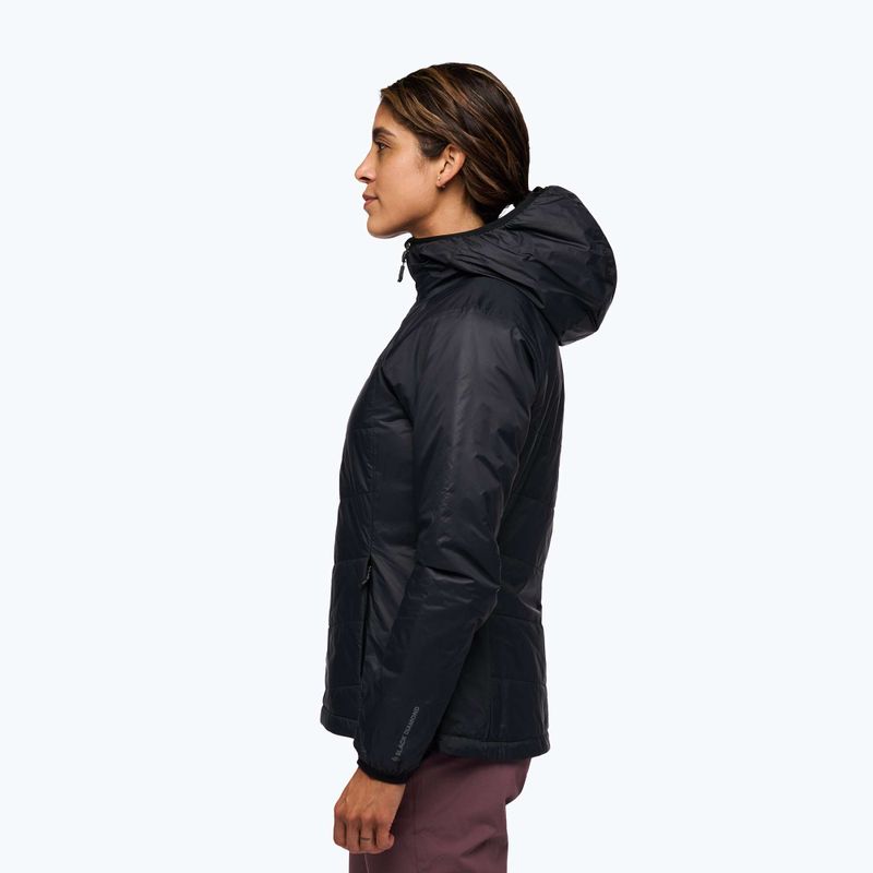 Дамско ватирано яке Black Diamond Solution 2.0 Hoody black 3
